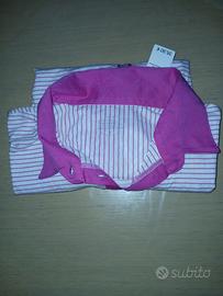 T shirt con bottoni