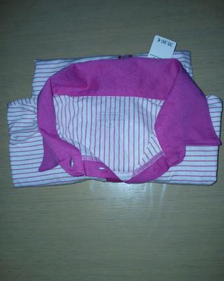 T shirt con bottoni