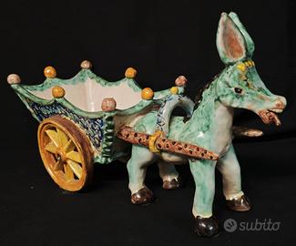 Cassetta Vietri – Grande Asino ceramica vietrese