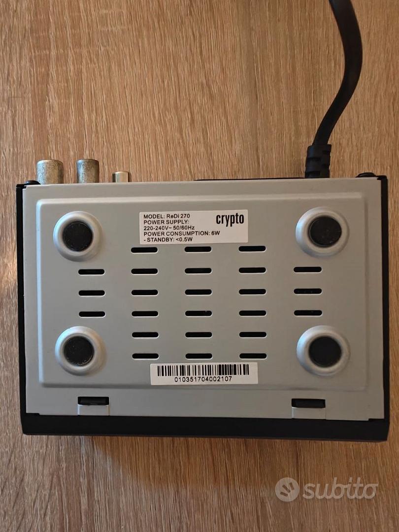 Decoder Digitale Terrestre Crypto ReDi 270 – DVB-T - Audio/Video In vendita  a Bolzano
