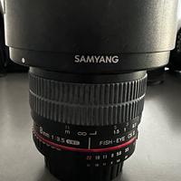 Obiettivo Samyang 8mm f/3.5 UMC Fish-Eye CS II