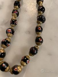 Antica collana vetro di murano murrine