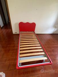 Letto singolo con ruote