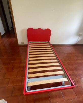 Letto singolo con ruote