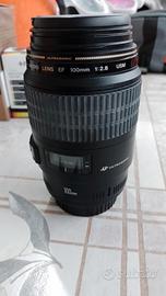 obiettivo canon 100mm ef 2,8  usm macro