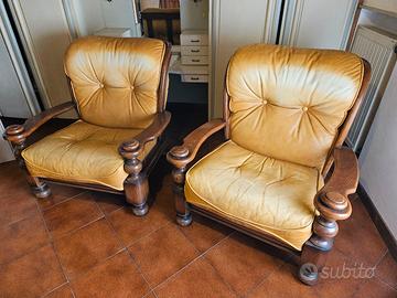 Coppia di poltrone d'epoca (anni '70/'80) 