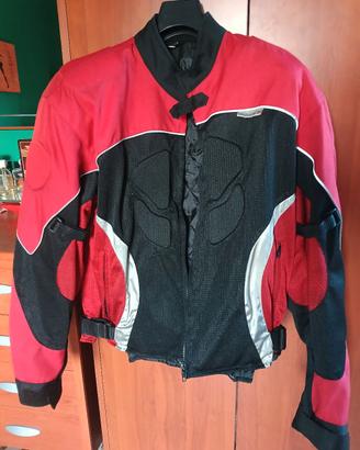 giacca moto con gilet