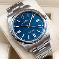 Rolex Oyster Perpetual 41 Blu, Full set,si permute