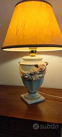 Coppia lampade da tavolo vintage stile shabby