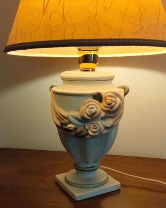 Coppia lampade da tavolo vintage stile shabby