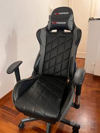 Sedia Gaming Nera  Modello "GTForce"