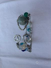 Bracciale rigido con pietre naturali