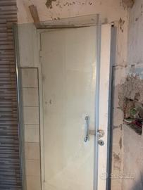Porta doccia battente in vetro 90x195 Sensea Remix