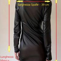 Abito Aderente a Maniche Lunghe con Zip da Donna