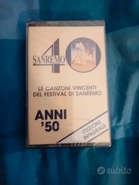 Cassetta Sanremo 40 Le Canzoni Vincenti Anni '50 S