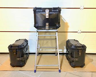 Trittico Valige Bauletto Carbon + Telaietti