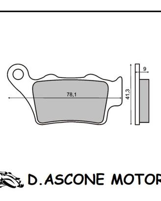 Coppia pastiglie freno posteriori organiche Honda 