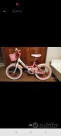 bicicletta da bambina con rotelle 