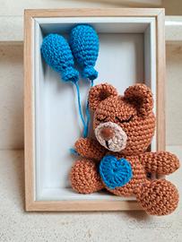 Orsetto in cornice uncinetto 
