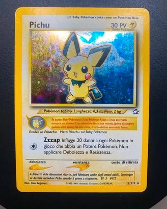 Pokémon Pichu 012/111 Holo Neo Genesis ITA - LP/PL