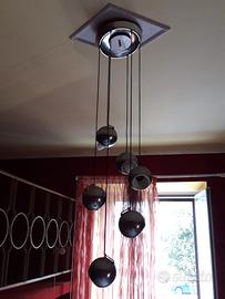 lampadario in acciaio 