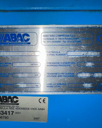 Compressore ABAC FORMULA E