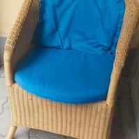 poltrona in midollino