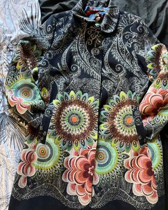 Cappotto Desigual fantasia etnica/floreale tg.44