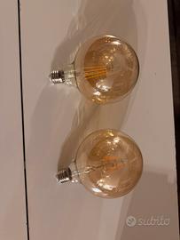 Lampadine LED Vintage Globo grande ambrato  E27