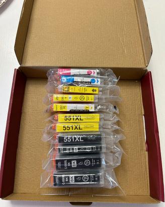 11 CARTUCCE CANON 550XL E 551XL COMPATIBILI NUOVE