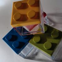 contenitori scatoline in plastica tipo Lego