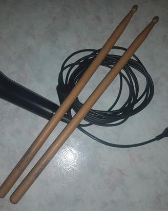 Microfono USB + Bacchette Drumsticks - Guitar Hero