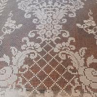 grande tovaglia vintage filet