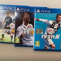 Pack Fifa 16, Fifa 18, Fifa 19 PS4