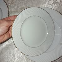 SET PIATTI GALVANI FILO ORO X 6 + 2 VARI NO SPEDIZ