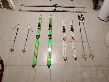 scii per montagna e di fondo per neve