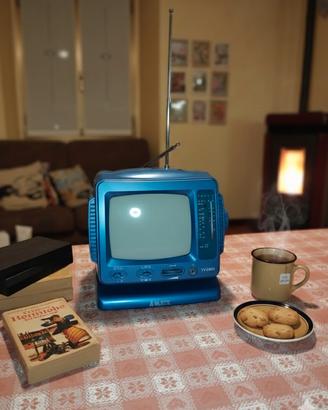 TV vintage Majestic blu 