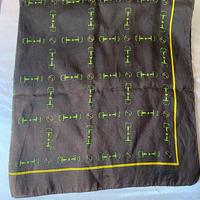 Raro Foulard Vintage Gucci Coco Brown 100% Seta