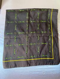 Raro Foulard Vintage Gucci Coco Brown 100% Seta