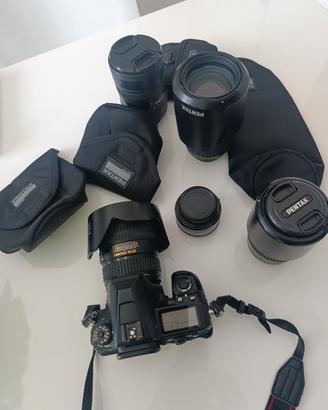  pentak k3ii con obiettivi tutto in ottime co