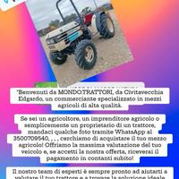 RITIRIAMO TRATTORI USATI