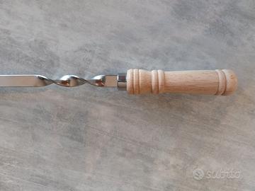 Spiedini BBQ Acciaio Inox 55 Cm - 8 Pezzi Con Pennello Olio E Sacchetto - Foto 7