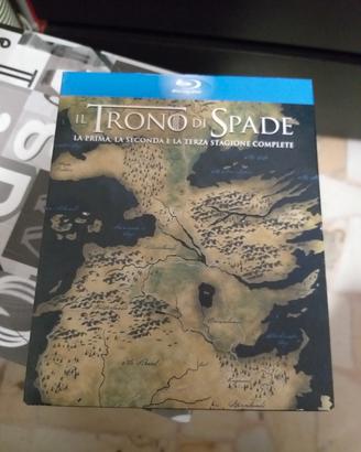 cofanetto blu ray il trono di spade stagioni 1-2-3