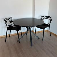 Tavolo rotondo Ø110 laminato eff. granito – Nuovo
