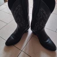 Stivali in pelle country 