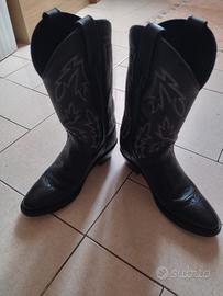 Stivali in pelle country 