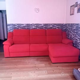 Divano Dondi Salotti Rosso con relax