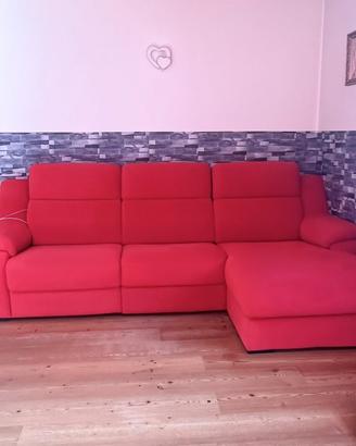Divano Dondi Salotti Rosso con relax