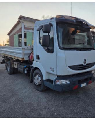 RENAULT MIDLUM 220 Cassone Gru FASSI F55 89000 KM