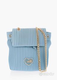 Borsa Love Moschino - Celeste Plissettato